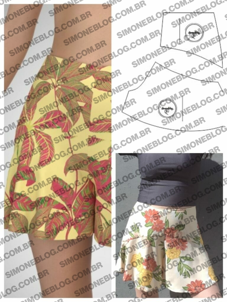BAIXE MOLDE SHORT COM FRANZIDOS