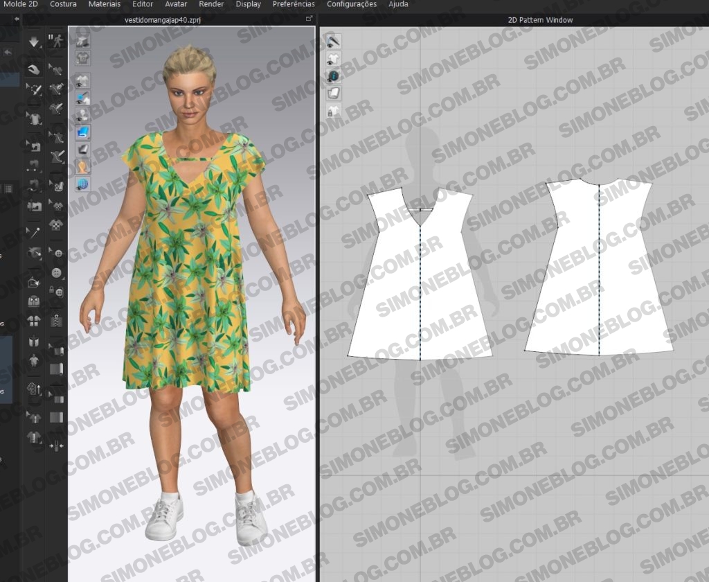 Vestido Simples e Rápido em 3D: Aprenda a Criar com o Clo3d
