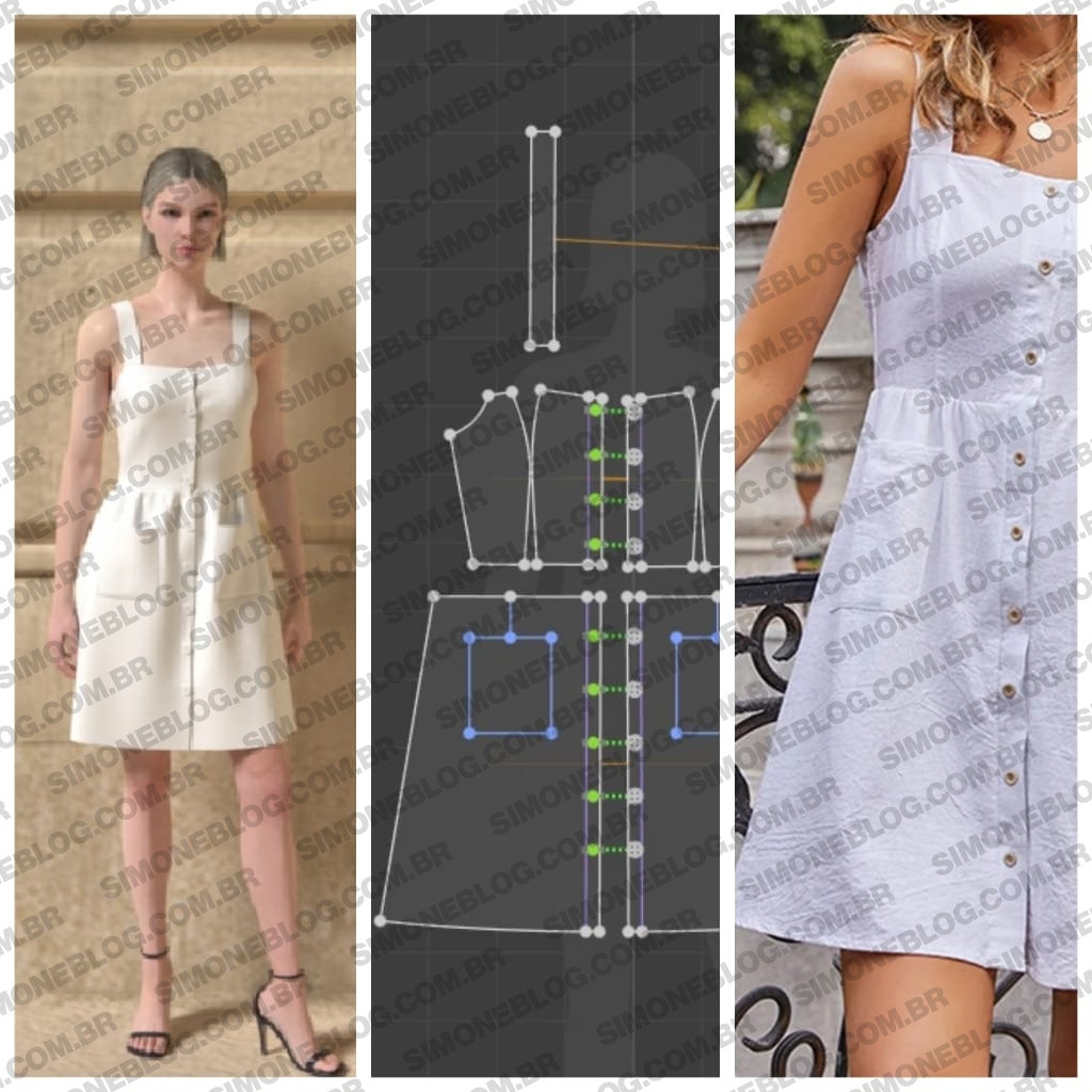 Aprenda como fazer um vestido com botões