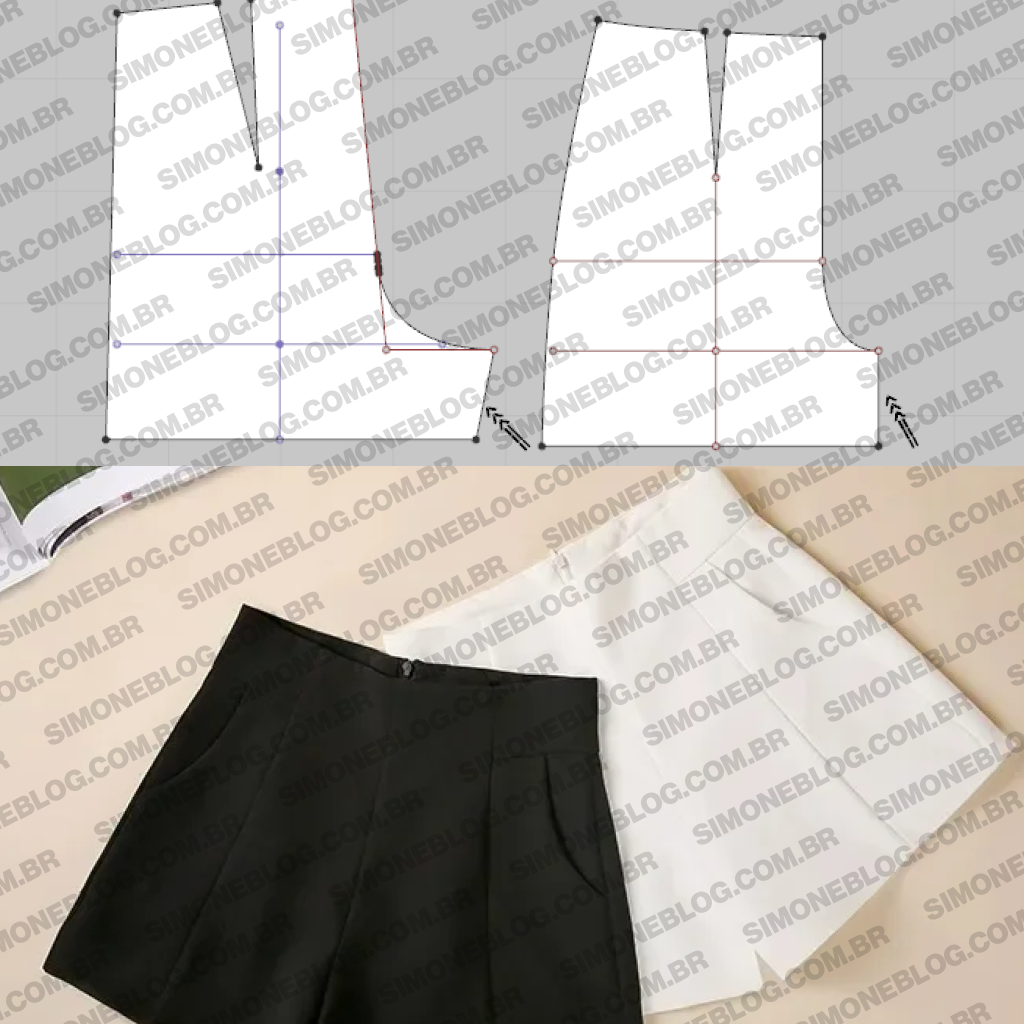 Molde short para o próximo post.