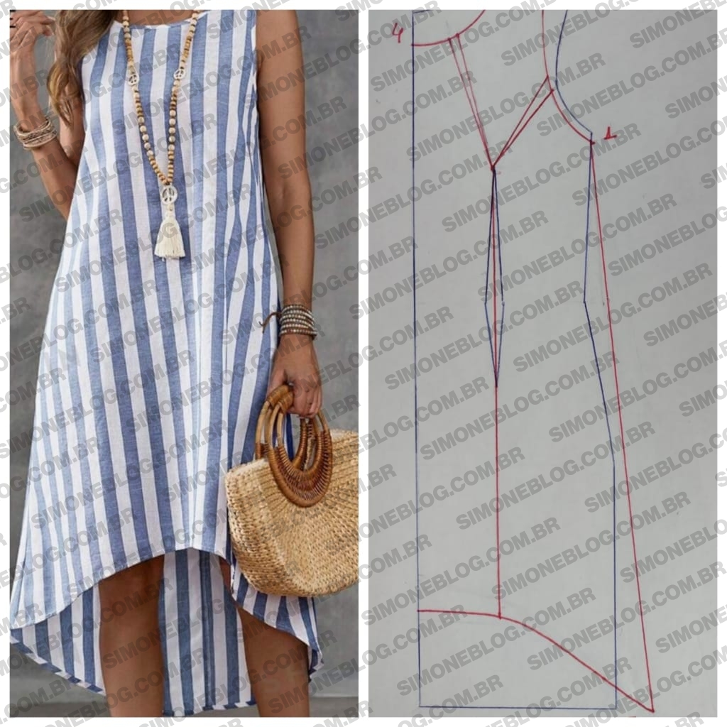 Molde vestido lindo
