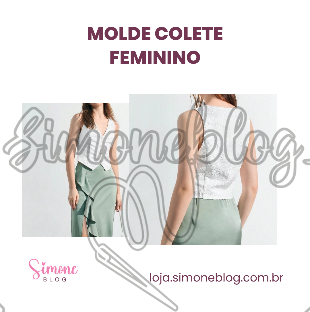 Molde colete feminino