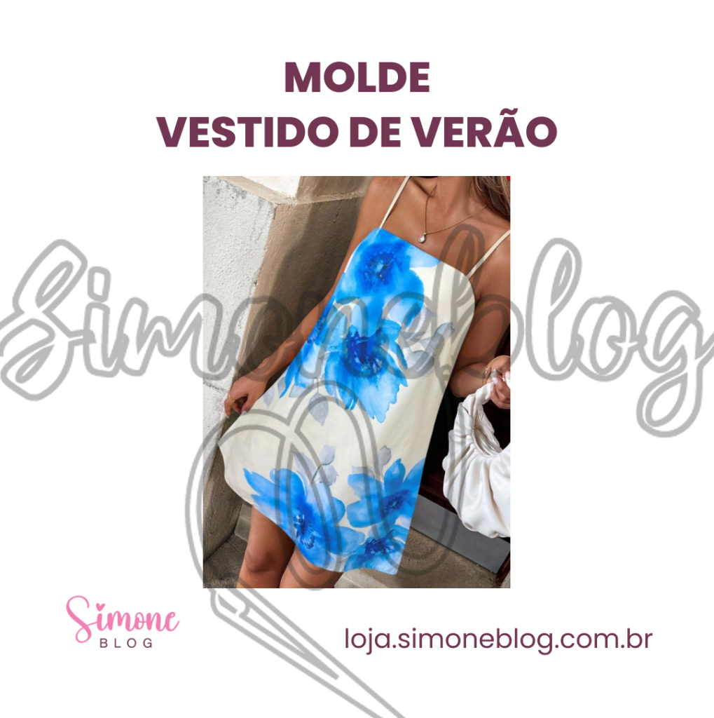 Molde vestido para verão