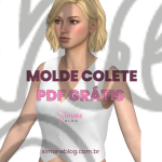 Molde colete feminino ATUALIZADO  pdf grátis tam 36