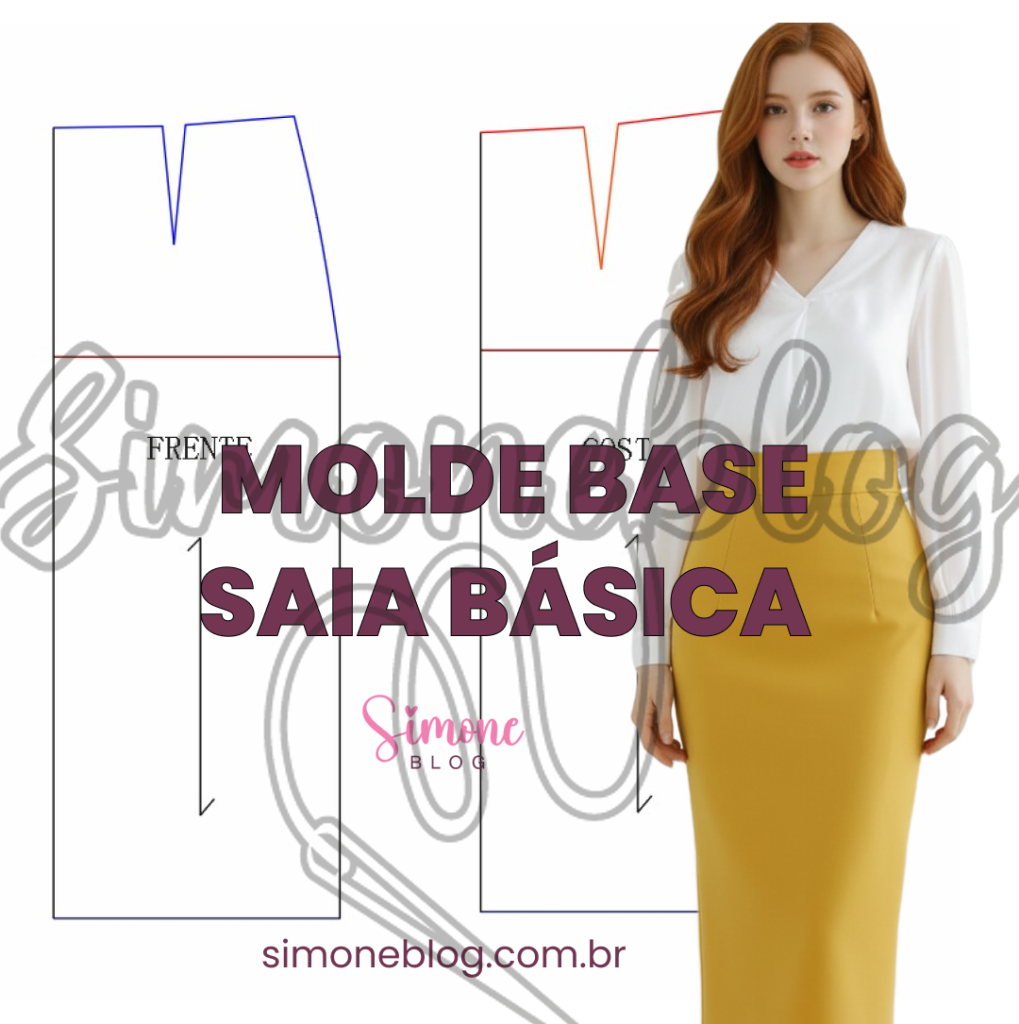 Molde base de saia básica