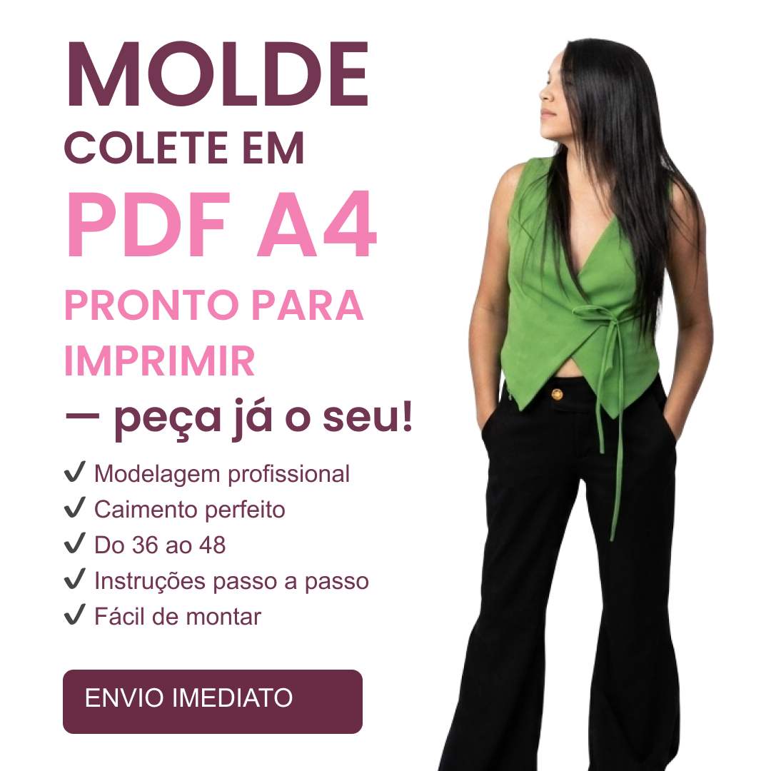 Molde Digital Colete Feminino PDF