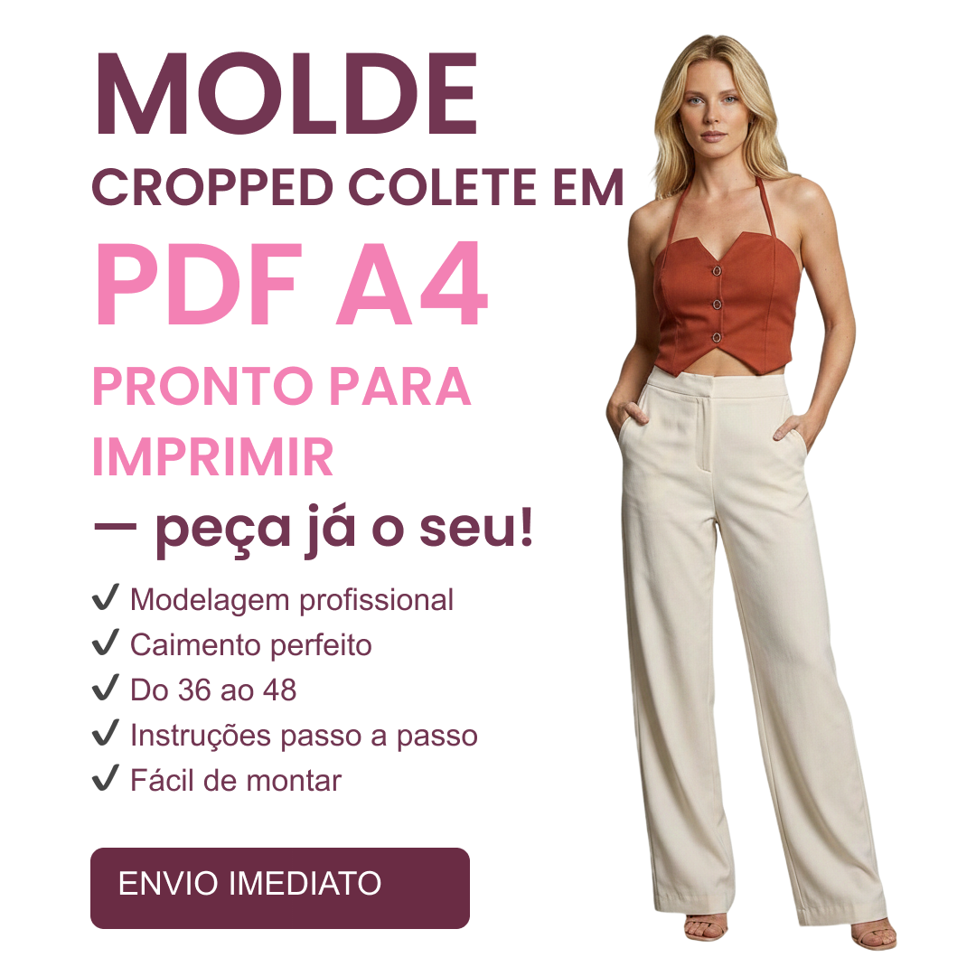 Molde cropped colete