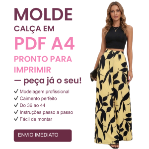 Molde calça pantalona