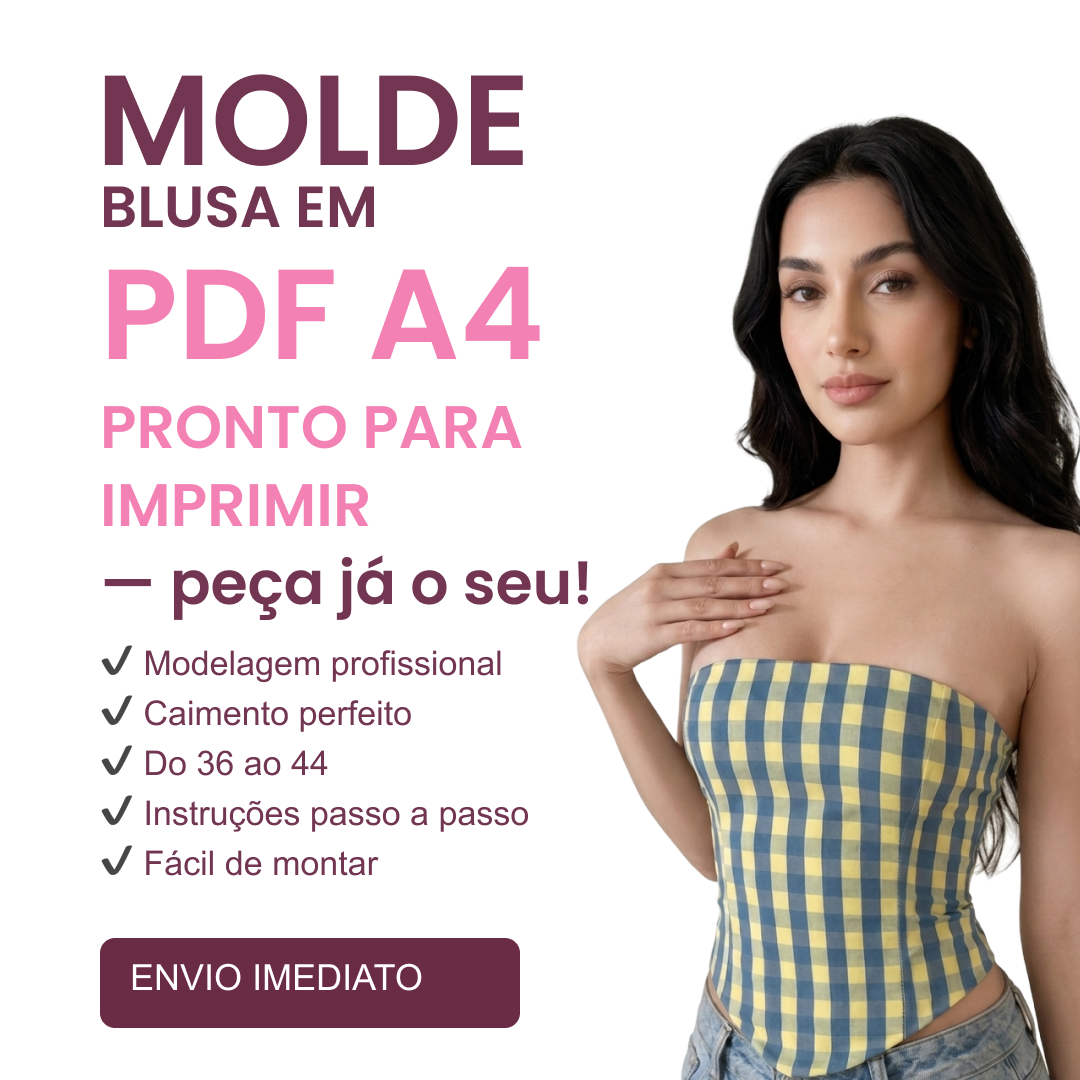Molde blusa estilo corset